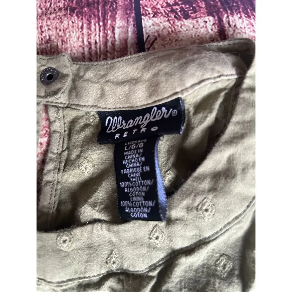 Wrangler Retro Green Dress Size L